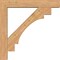 Ekena Millwork Merced Block Smooth Bracket w/ Offset Brace, Western Red Cedar, 7 1/2"W x 46"D x 46"H BKT0806X46X46MRC05SWR - alternate 3